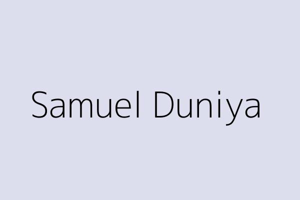 Samuel Duniya